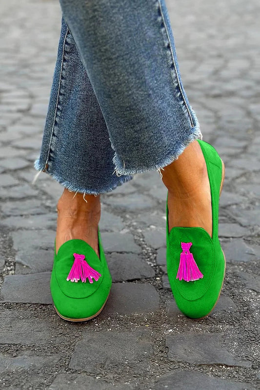 Aurinthia | Women's Tassel Detail Loafers