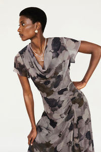 Antique Floral Midi Dress