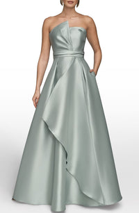 Strapless Satin Gown (Women)