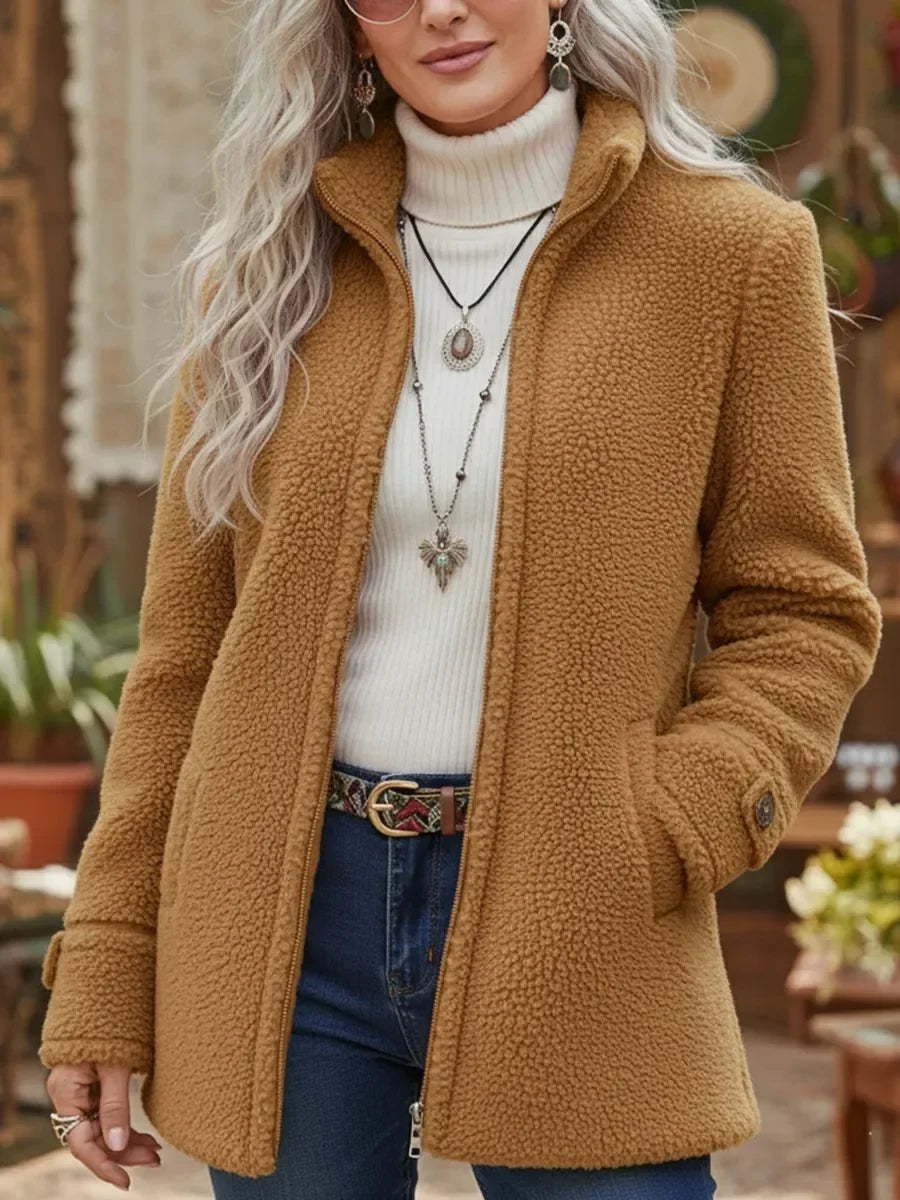 Devina – Full-Zip Lambswool-Feel Jacket