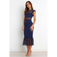 Womens Lauren Dress Navy 14