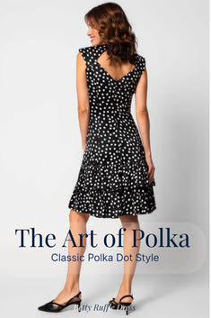 Black Polka Dot Midi Dress For Modern Polka Dot Outfits Betty Ruffle