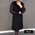 Freya – Crystal-Embellished Crew Neck Dress