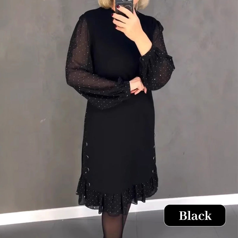 Freya – Crystal-Embellished Crew Neck Dress