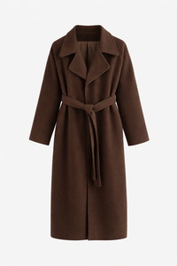 Hayley - Elegant Belted Long Coat
