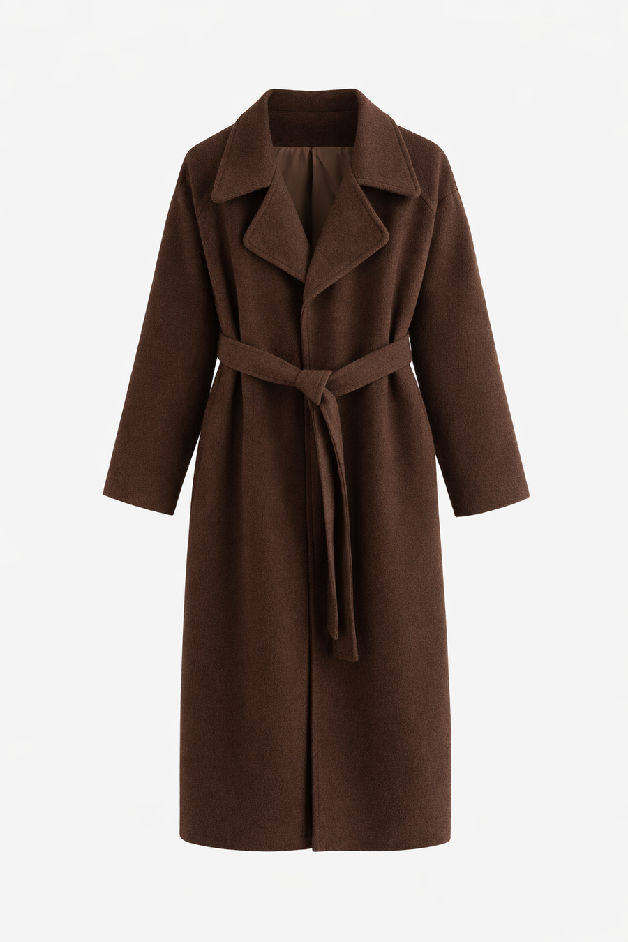Hayley - Elegant Belted Long Coat