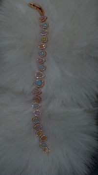 Rainbow Oval diamond bracelet