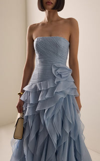 Canyon Ruffled Gown By Aje Moda Operandi