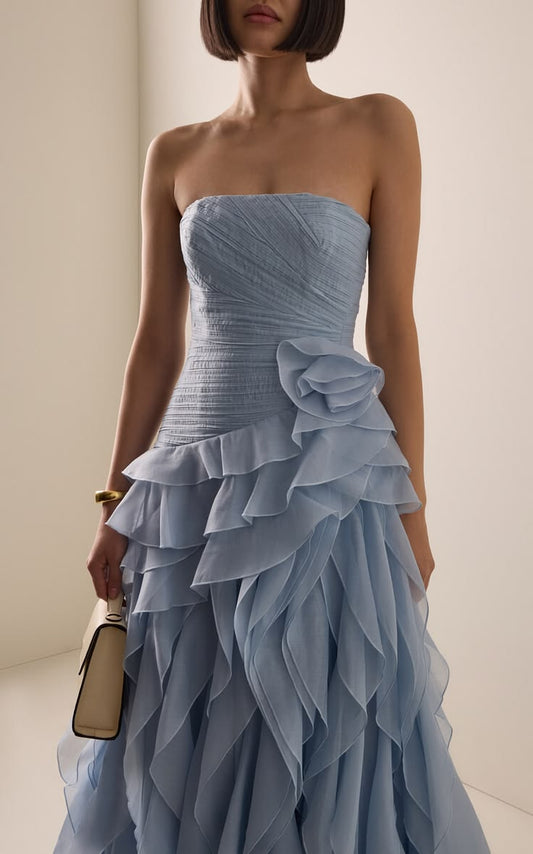 Canyon Ruffled Gown By Aje Moda Operandi