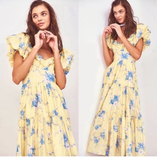 Loveshackfancy Dress Loveshackfancy Emory Dress In Size 2 Color: Blue