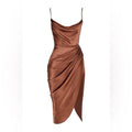 Dress Reva Dress Color: Brown Size: S