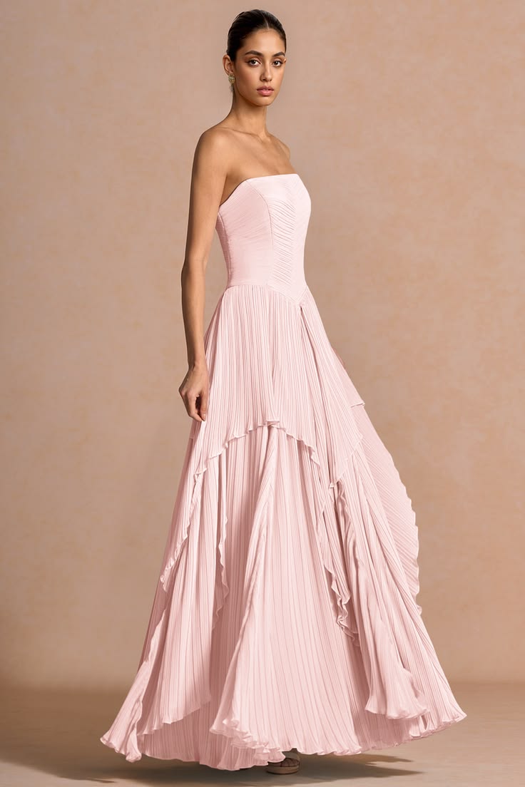 Kerensa Powder Pink Maxi Dress