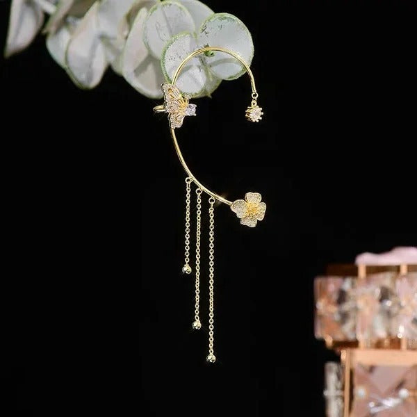 Liriel - Butterfly Tassel Earrings