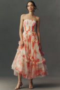 Hutch Strapless Bustier Maxi Dress