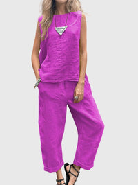 Sabrina | Elegant Two-Piece Set Purple