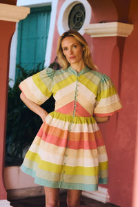 Coral Daisy Dress