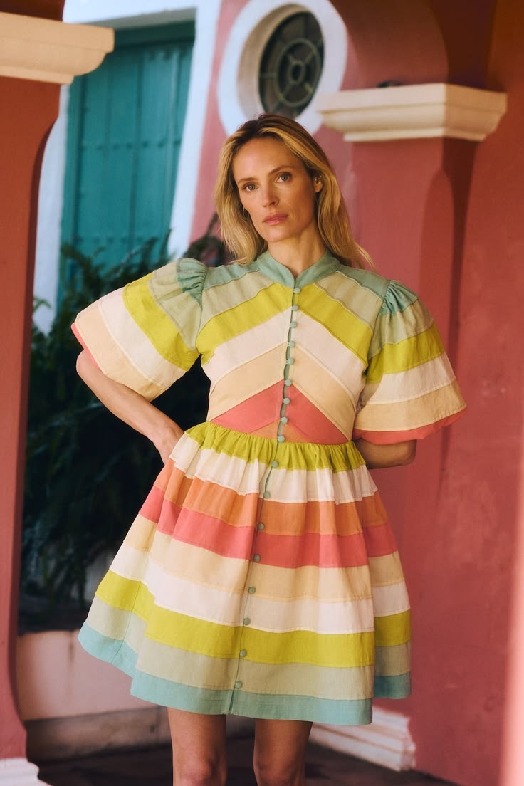 Coral Daisy Dress