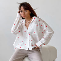 Kaiahn Heart Print Blouse