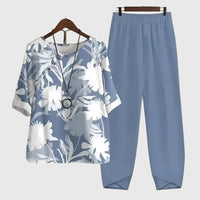 Alessia | Comfortable Two Piece Set Blue