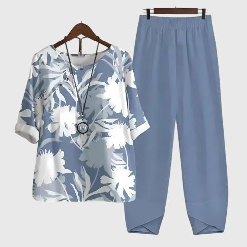 Alessia | Comfortable Two Piece Set Blue