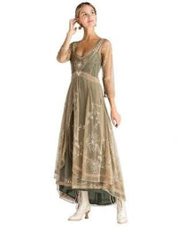 Bridgerton Sage Soiree Dress