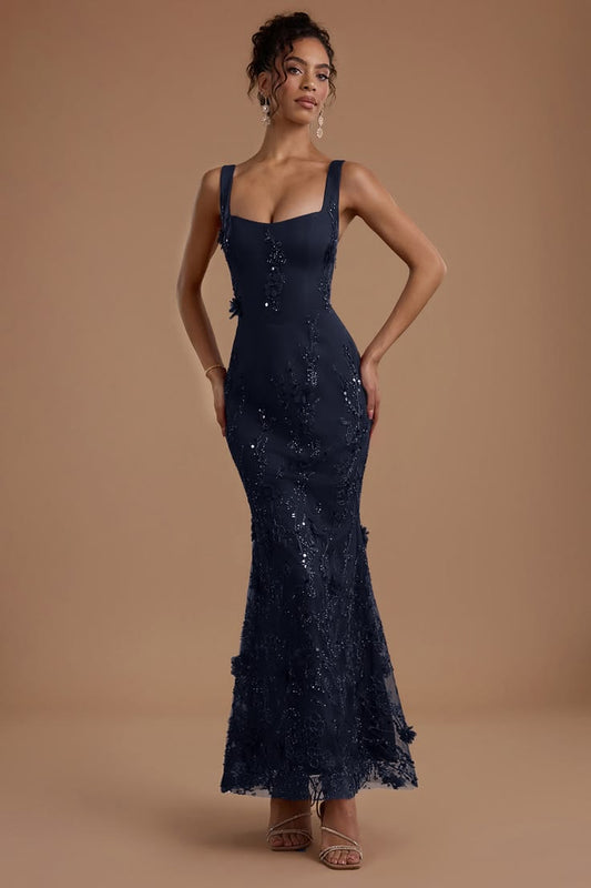 Zarelle Navy Maxi Dress