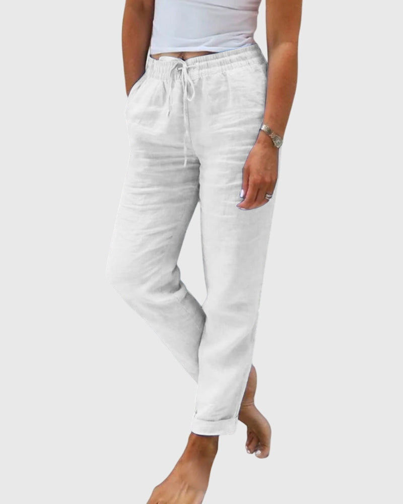 Margaret | Elegant Women's Pants White