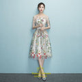 Champagne Bride Party Dress Oriental Womens Cheongsam Style Elegant