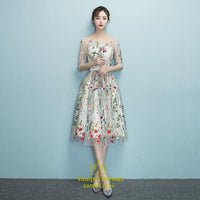 Champagne Bride Party Dress Oriental Womens Cheongsam Style Elegant