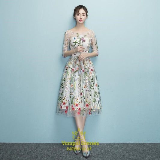 Champagne Bride Party Dress Oriental Womens Cheongsam Style Elegant