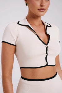 Sienna Contrast Mini Skirt Set