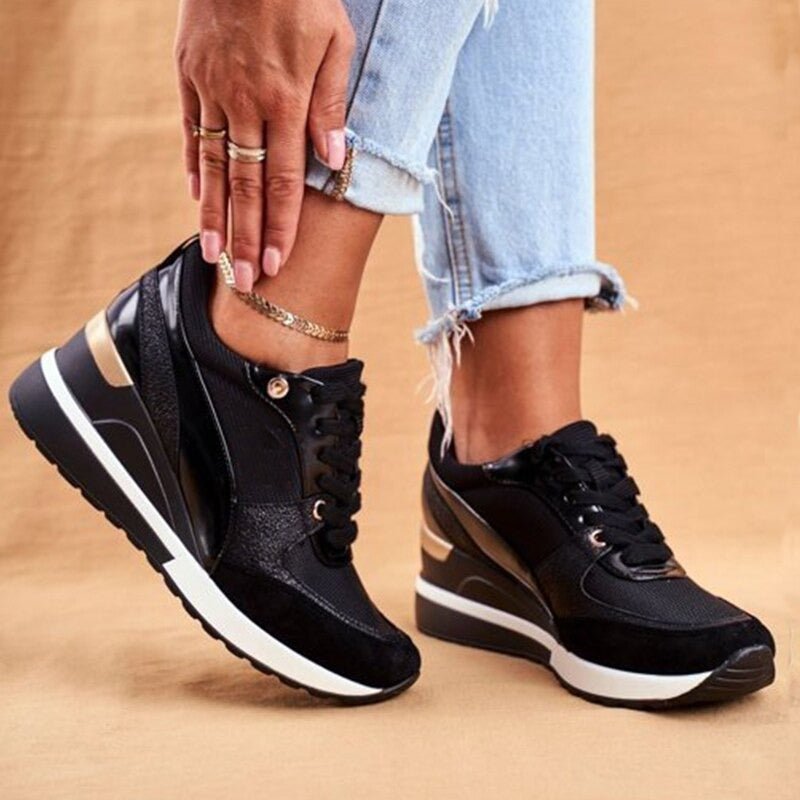 Maisy | Modern Sneakers With Ultimate Comfort Black