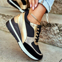 Maisy | Modern Sneakers With Ultimate Comfort Gold