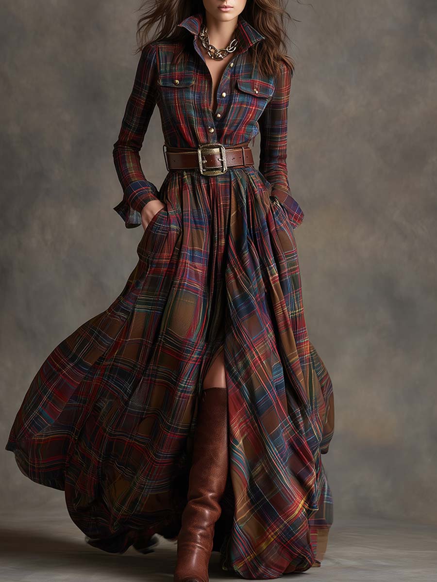 Ashlyn - Belted Shirt Dress for Timeless Elegance
