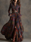 Jessica – Maxi Shirt Dress with Classic Checks