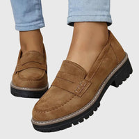 Destiny | Timeless Suede Loafers Brown