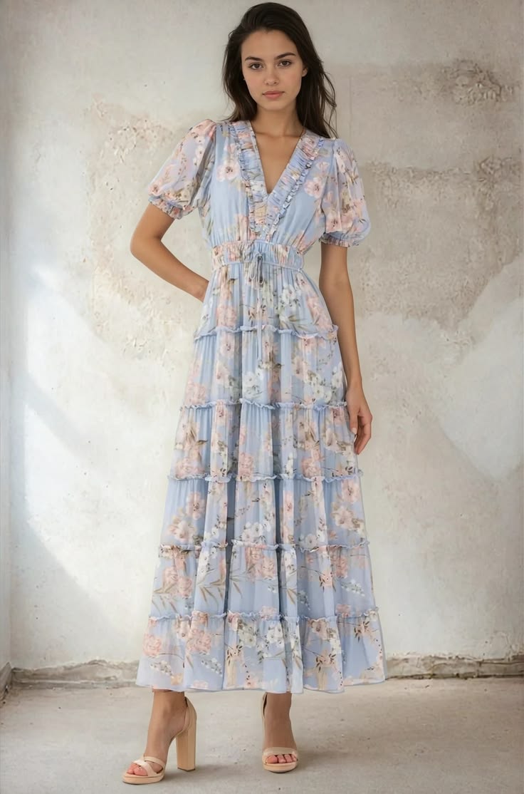 Farrah Dress Amalfi Sky