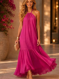 Banana Republic Dress Nwot Banana Republic Fino Fuchsia Pink Halter