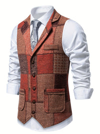 Zachariah - Classic Patchwork Gilet for Men