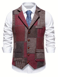 Zachariah - Classic Patchwork Gilet for Men