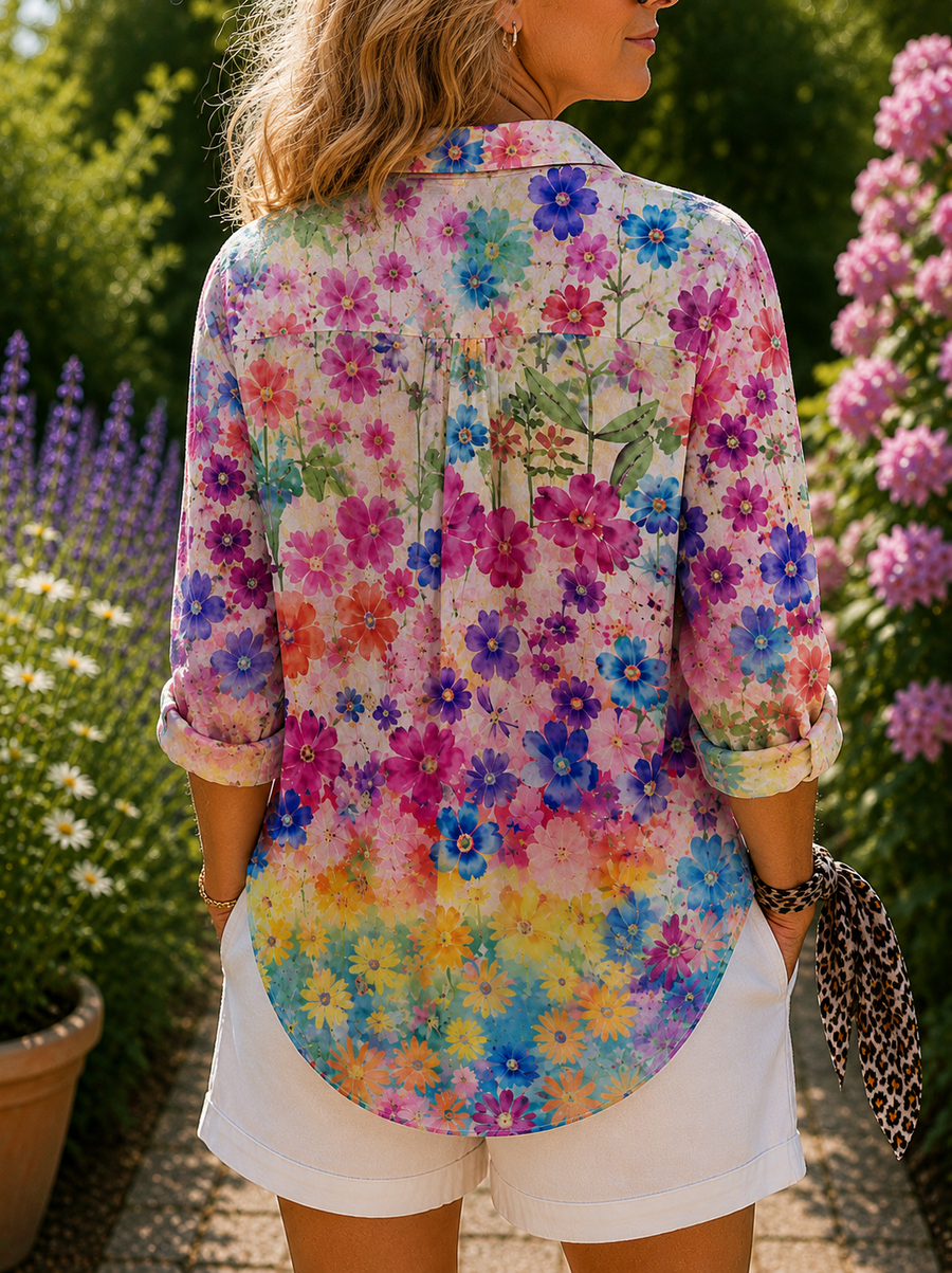 Victoria - Vibrant Artistic Blouse
