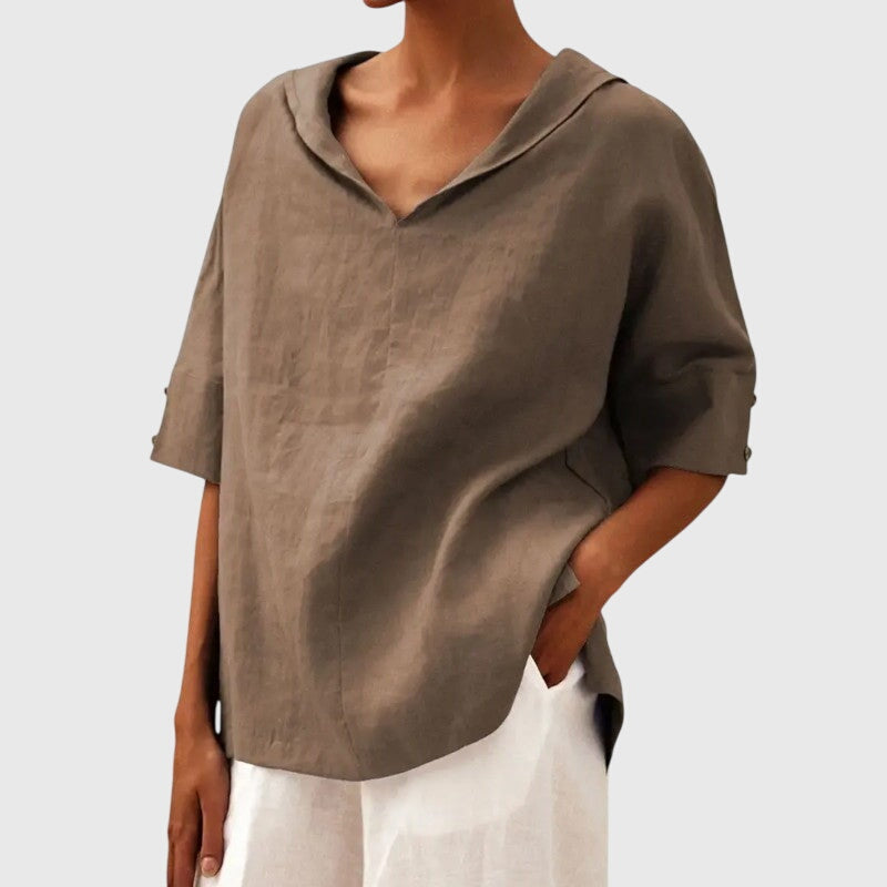 Ayla | Blouse - Khaki Khaki