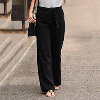 Beatrice | Women's Wide Leg Drawstring High Waist Pants