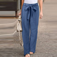 Beatrice | Women's Wide Leg Drawstring High Waist Pants