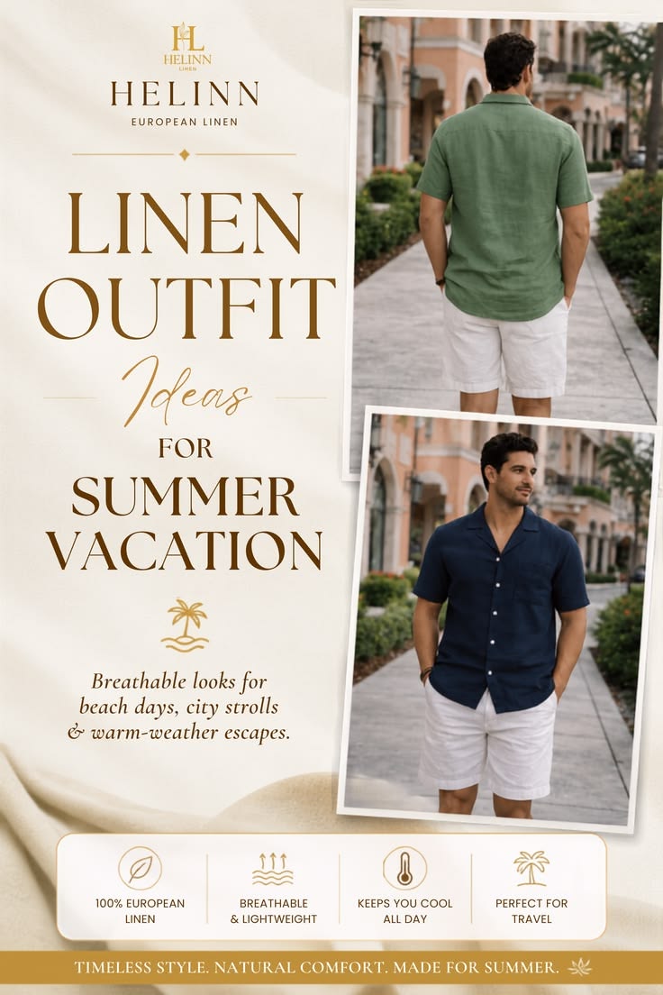 Linen Outfit Ideas For Summer Vacation Dress