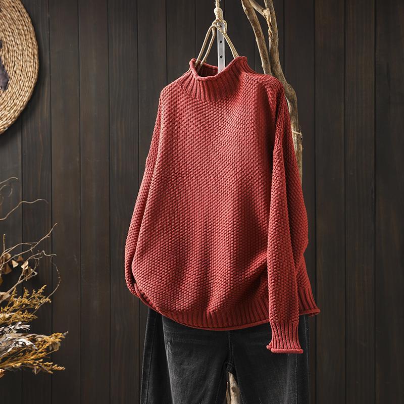 Bellaria | Women's Turtleneck Long Sleeve Sweater