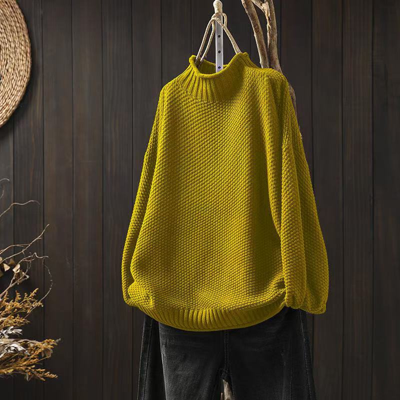 Bellaria | Women's Turtleneck Long Sleeve Sweater