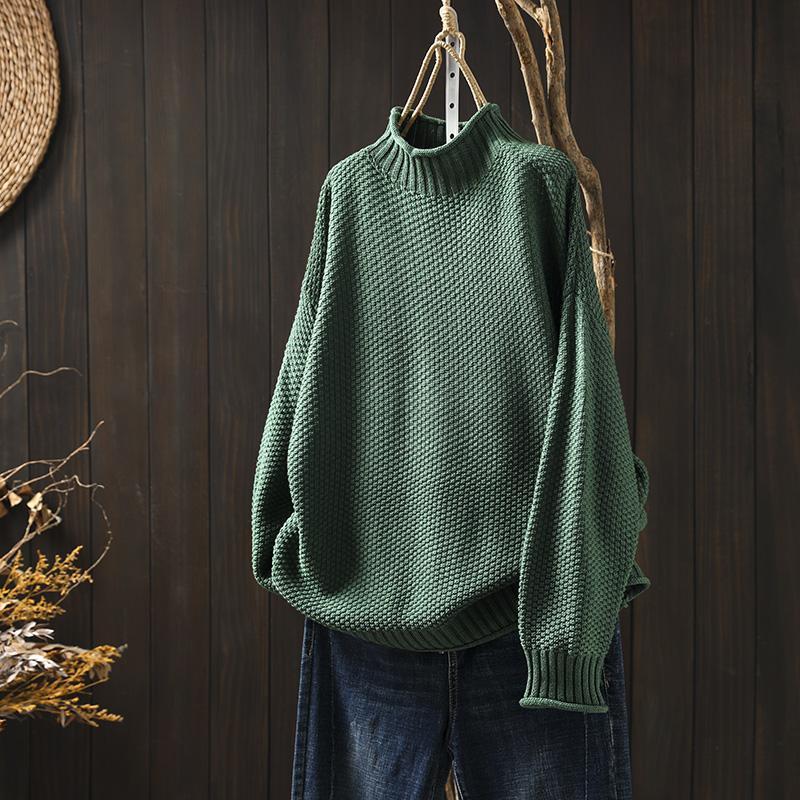 Bellaria | Women's Turtleneck Long Sleeve Sweater
