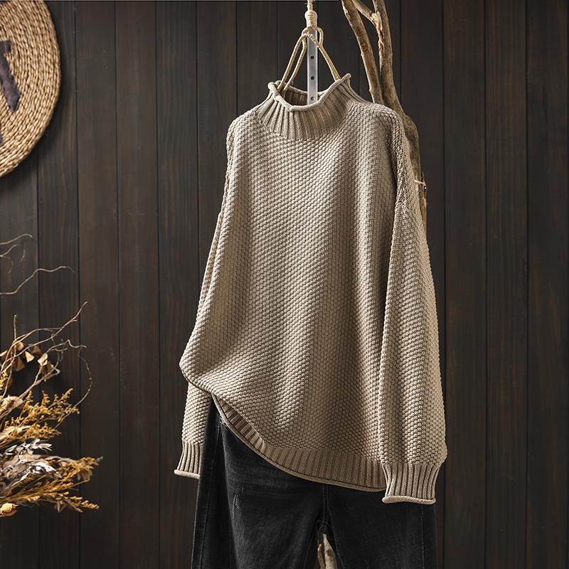 Bellaria | Women's Turtleneck Long Sleeve Sweater
