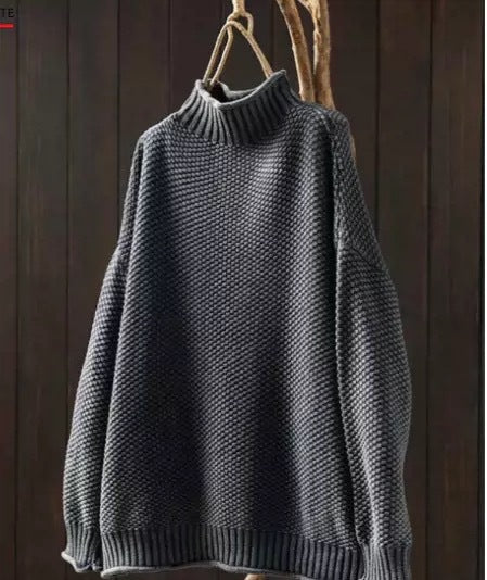 Bellaria | Women's Turtleneck Long Sleeve Sweater